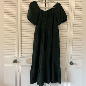Linen midi dress